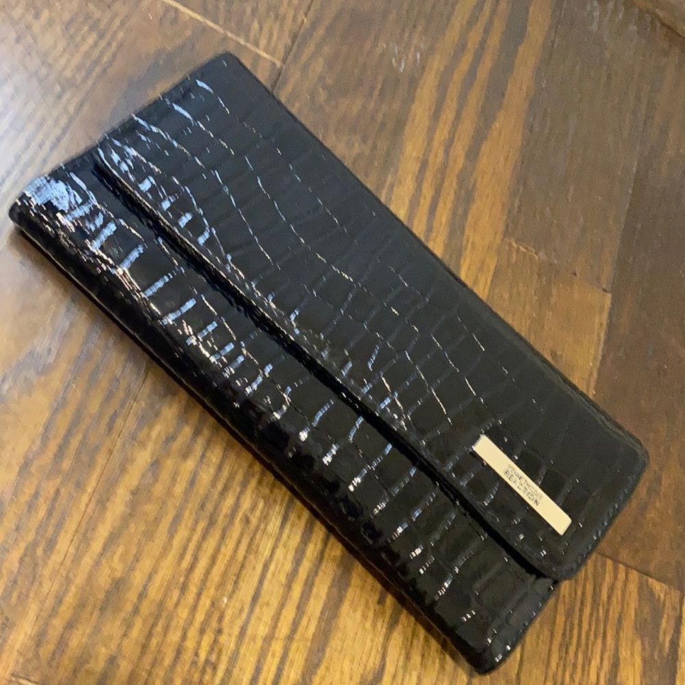 Black leather wallet
